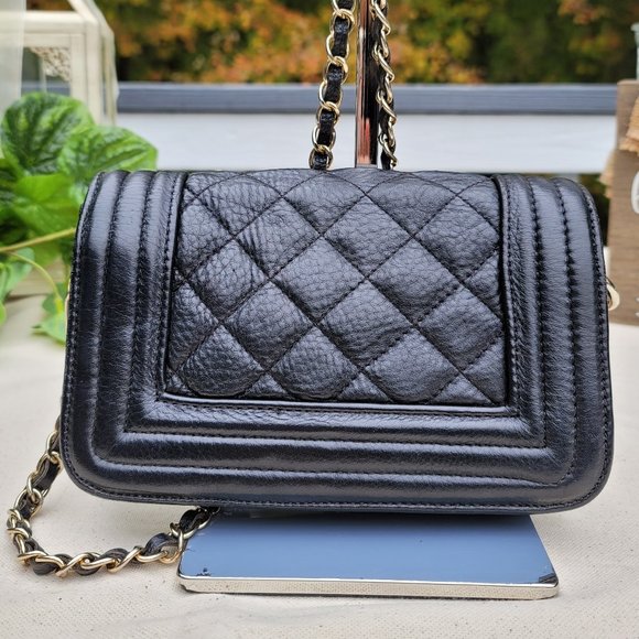 WHEREVER YOU GO, I WILL GO WITH YOU Black Chain Leather Crossbody - Picture 2 of 6